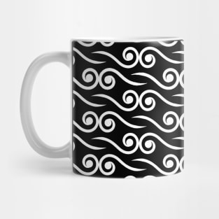 Black and white swirl pattern Mug